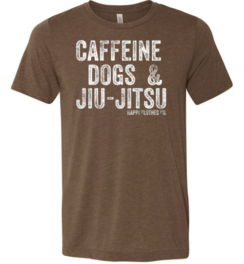 Caffeine Dogs & Jiu-Jitsu Unisex T-Shirt