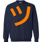 Happy Crewneck Sweatshirt Large Smile Front