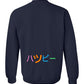 Happy Crewneck Sweatshirt Large Smile Front