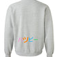 Happy Crewneck Sweatshirt Large Smile Front