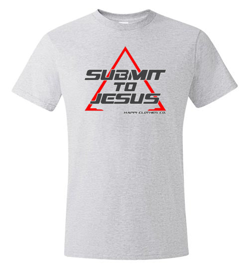 Submit To Jesus Jiu-Jitsu T-Shirt Nano-T Performance Unisex Tee Happi Clothes Co.