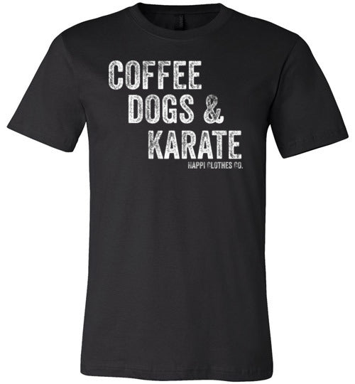 Coffee Dogs & Karate Unisex T-Shirt Happi Clothes Co.