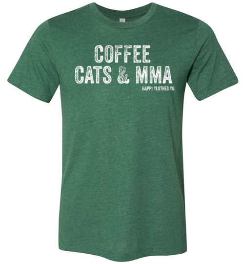 Coffee Cats & MMA Unisex T-Shirt Happi Clothes Co.