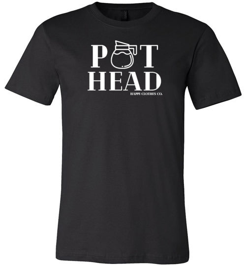 Coffee Pot Head Unisex T-Shirt Happi Clothes Co.