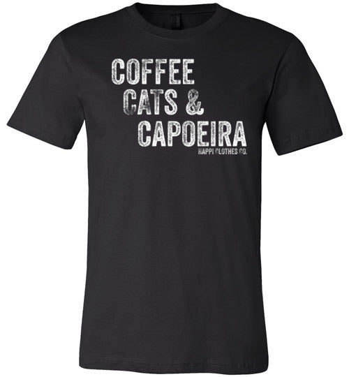 Coffee Cats & Capoeira Unisex T-Shirt Happi Clothes Co.